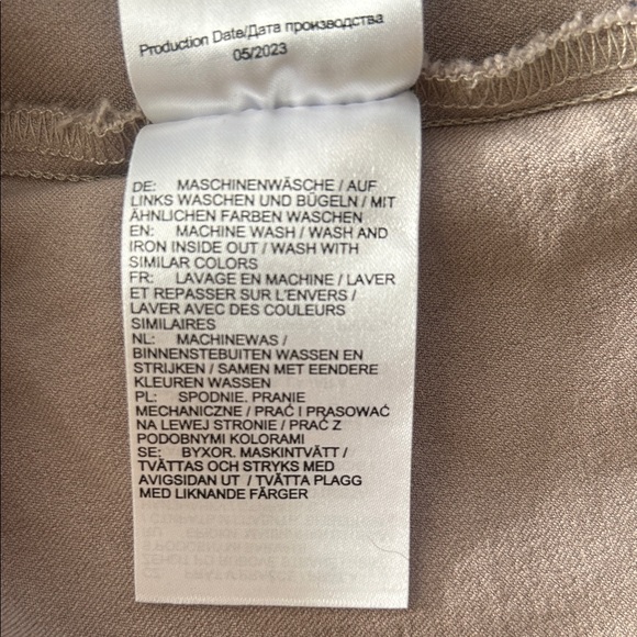 Ulla Popken Women's 24W Tan Cropped Stretch Blend Pants Luxury Selection - Picture 9 of 9